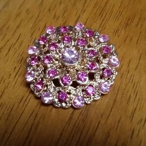 Pink brooch beautiful